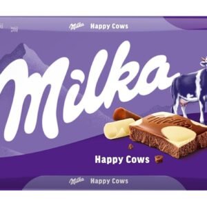 Milka Happy Cows Chocolate 100g – Imported Swiss Milk & White Chocolate