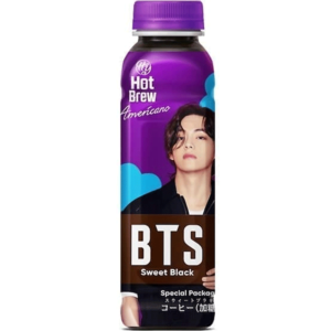 HY BTS Kim Taehyung Hot Brew Sweet Black Coffee 350ml – Limited Edition Korean Coffee